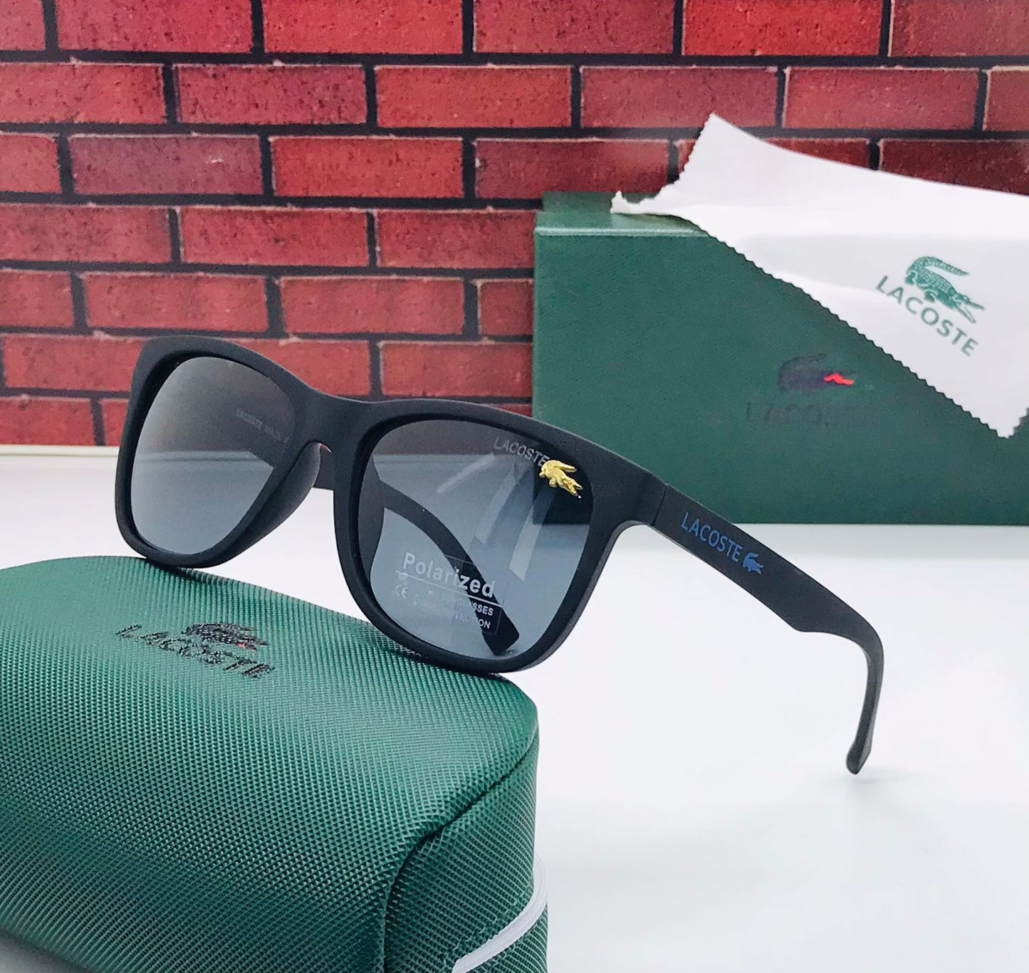 Lacoste Latest design Heavy Quality Sunglasses For Men's Black Frame LA-000