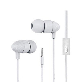 Universal Earphone - Wired Headset For Smart Phones With Crystal Clear Voice And Mic M-520-WHITE