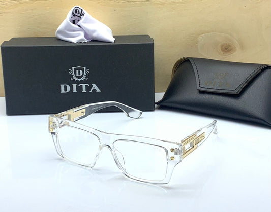 Dita Transparent Man's Women's Sunglasses Luxury Desgier Square Frame Clear Lens And Classic Brand Oversized Eyeglasses DT-732