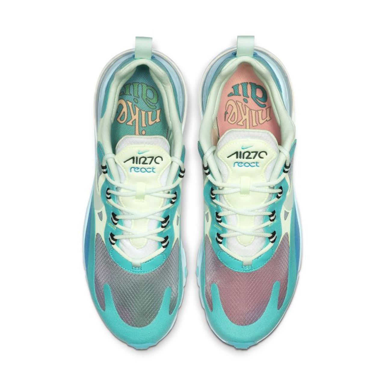 Nike Air Max 270 React Hyper Jade Frosted Spruce Shoes For Man And Boys AO4971-301