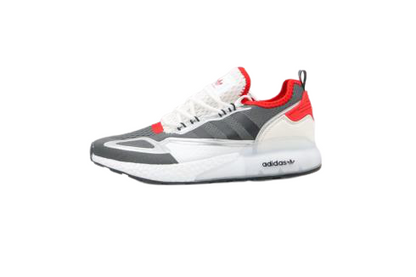 Adidas ZX 2K Boost Dark Grey White Red Shoes For Man And Women FV2976