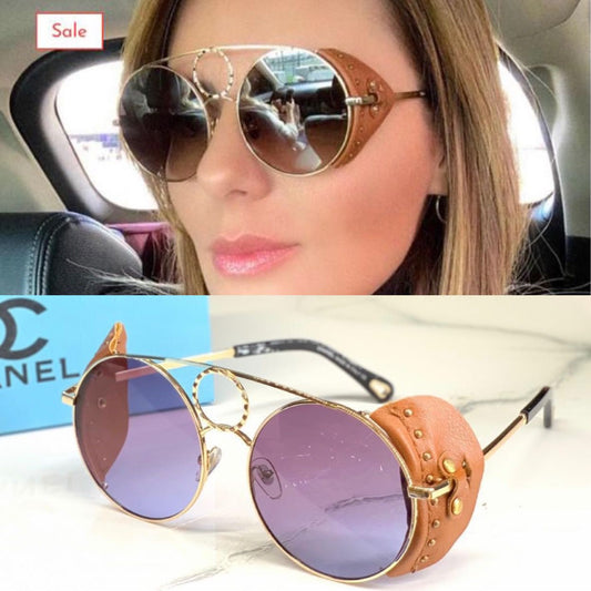 Chanel Transparent Color Glass for Women's Sunglass With Frame For Women's Design Stick Gift Sunglass- Classy Look Sunglass CHA-100