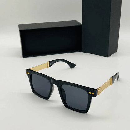 Versace Square Sunglasses For Men For Women Golden And Black Stick Sunglass VER-436