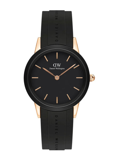 Daniel Wellington Iconic Motion Black Analog Black Silicone Sports Watch for Men's_ DW-00100426