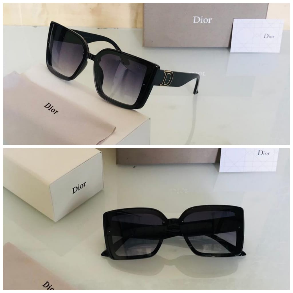 Dior Black Color lens With Black frame Sunglass for Man Woman's or Girl DR-101 Black Stick Frame Gift Sunglass