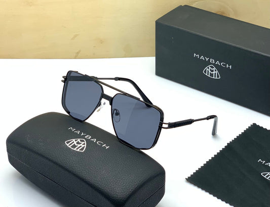 Maybach Black Glass Men's Women's Sunglass For Man Women Or Girl MB-675 Black Frame With Black lence Gift Sunglass