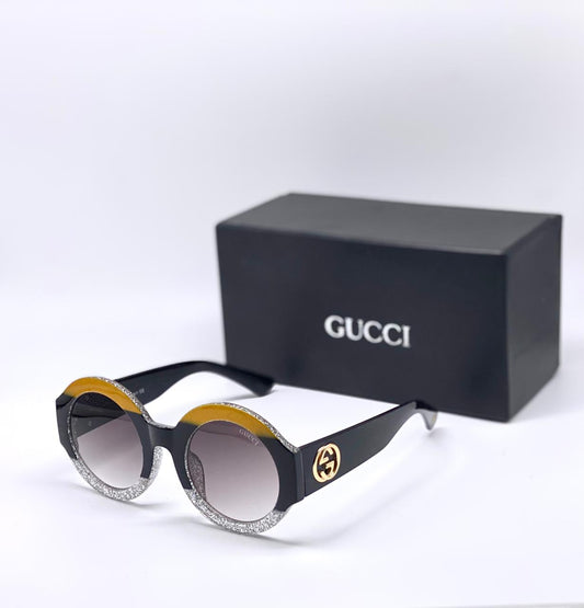 Gucci Branded Black Color Transparent Shade Glass Black Frame Men's Women's Sunglass For Men's Woman Or Girl Gg-0084S Urban Web Block Diva Flat Oversized Sunglasses