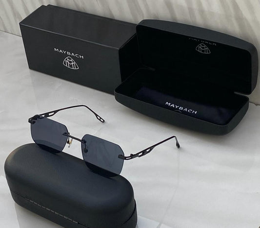 Maybach Stylish Black Frame Black Lens Sunglass For Men's New Trending Stylish Sunglass MB-7859