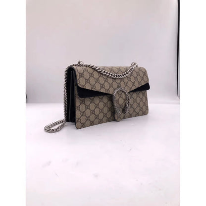 Gucci Padlock Mini Bag Supreme Shoulder Bag Best Quality And Lovely Black GG Supreme Dionysus Bag For Women's Or Girls GC-4332 Best Leather Cross body Shoulder Bag