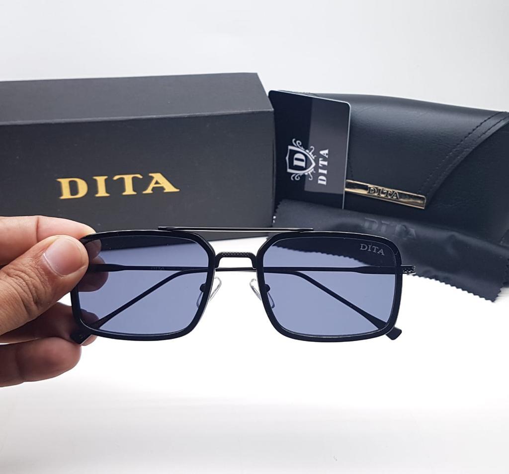 Dita Purple Color Black Frame Glass Man's Women's Sunglass Dt-245 Silver & Black Stick Gift Sunglass