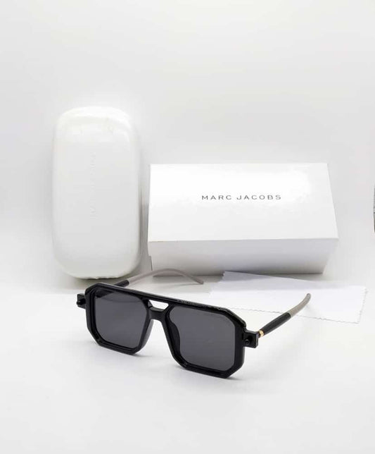 Marc Jacobs Latest Design Heavy Material Black Transparent lens And Black Frame Sunglass For Men's And Women's OR Girls MJ-124