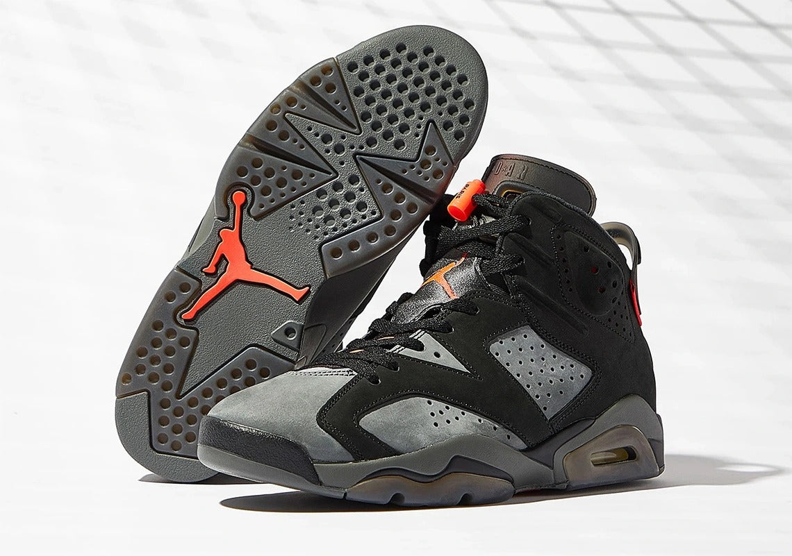 Air Jordan 6 PSG Iron Grey Infrared 23 Black Shoes For Man CK1229-001