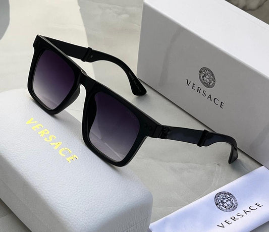 Versace Ver-753 Square Sunglasses For Men For Women Black Stick Sunglass