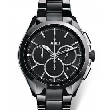 Rado Hyper chrome Chronograph Black Ceramic Dial With All Black Case Date Men's Watch for Man Classic Formal Party Gift R32.275.15.2