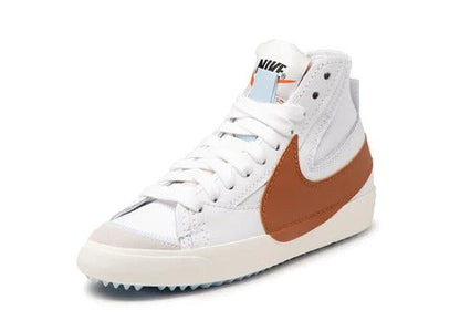 Nike Blazer Mid '77 Jumbo Shoes White Dark Russet DD3111-101 Men's Multi Size