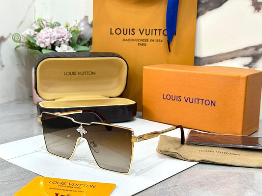 Louis Vuitton Brown lenses And Multi Color Frame Sunglass For Men's and Women's Gift Sunglass LV-6584