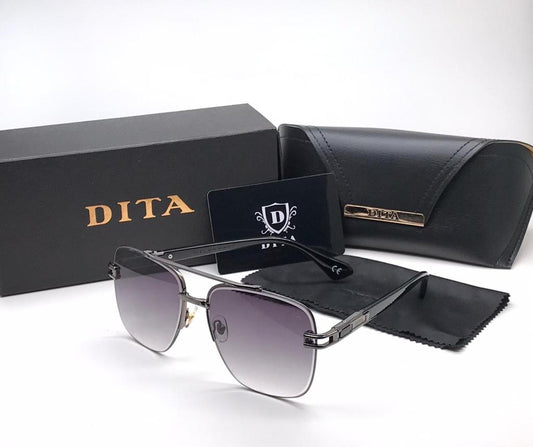 Dita Color Black Glass Man's Women's Sunglass Dt-233 Silver & Black Stick Gift Sunglass