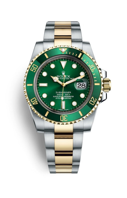 Rolex Submariner Men's Watch Dual Color, Stylish Look With Green Color Dial And Stainless Steel Strap RLX-116613LV