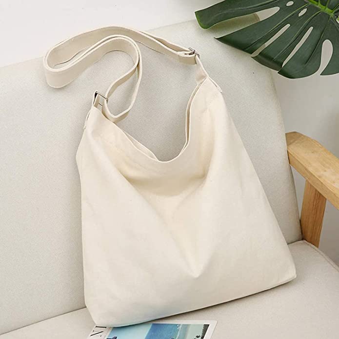 Large Size Canvas Shoulder Bag