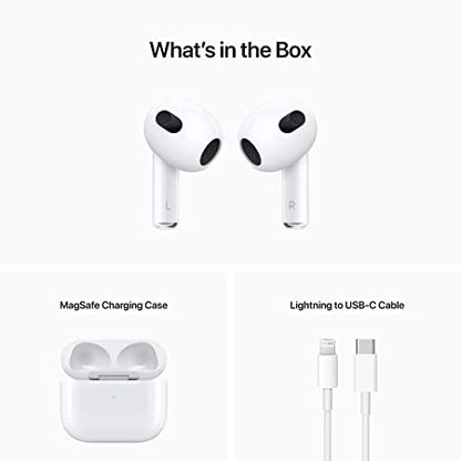 New AirPods (3rd Generation) with Wireless Charging Case | Wireless Mobile Bluetooth | Compatible with Android & iOS Devices Air Pod Airpods-3