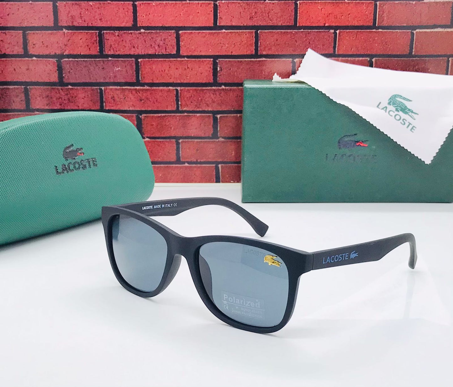 Lacoste Latest design Heavy Quality Sunglasses For Men's Black Frame LA-000