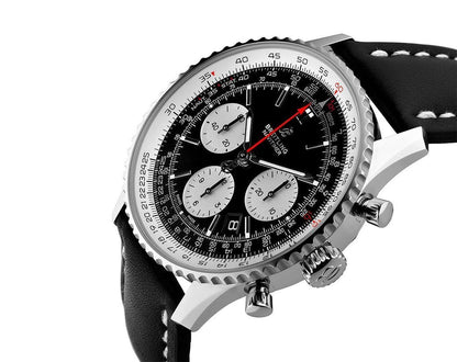 Breitling Men's AB012012-BB01 Navitimer Chronograph AB-BLACKBlack Leather Watch For Man