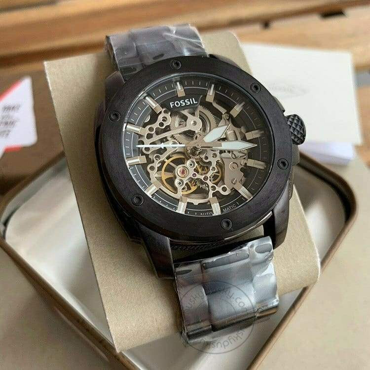 Fossil skeleton watch sale