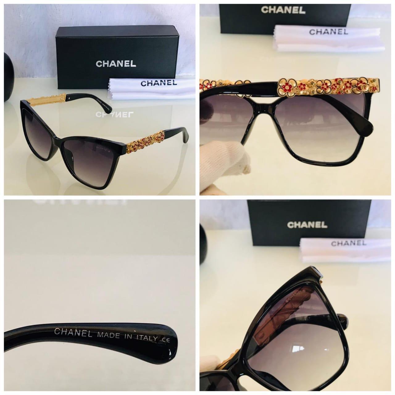 Chanel Multi Glass Women's Sunglass For Woman Or Girl Cha-24 Multi Frame Gift Sunglass