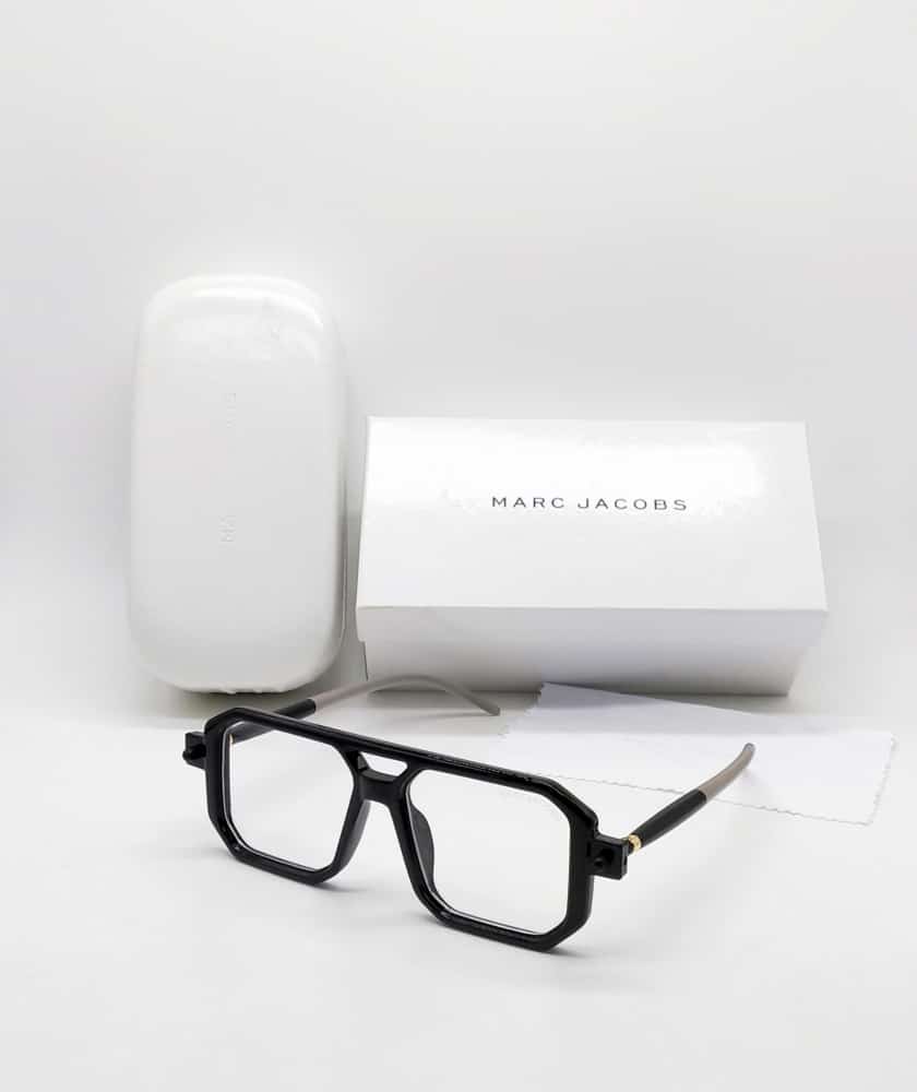 Marc Jacobs Latest Design Heavy Material Transparent lens And Black Frame Sunglass For Men's And Women's OR Girls MJ-125_Best Stylist Sunglass