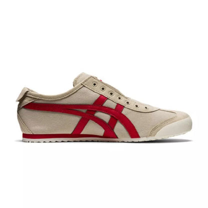 Onitsuka Tiger Mexico 66 Slip-On BIRCH/FIERY RED 1183A360-210 Athletic Shoes For Men's Or Boys