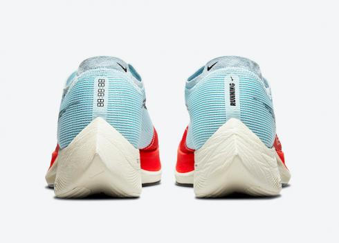 Nike ZoomX VaporFly NEXT 2 Ice Blue University Red White Black Shoes For Man CU4111-400