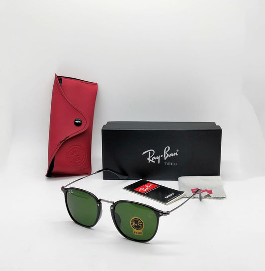 Rayban Marshal Green Lens And Black Frame Sunglassv New stylish Men's And Women's Sunglass Heavy Quality With Black Strap RB-2448NM