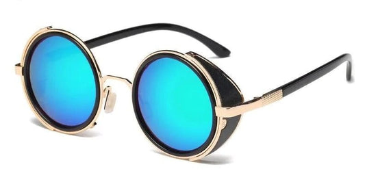 Versace Ver-6521 round Blue shade Lens Sunglasses For Men For Women With Black Stick Sunglass