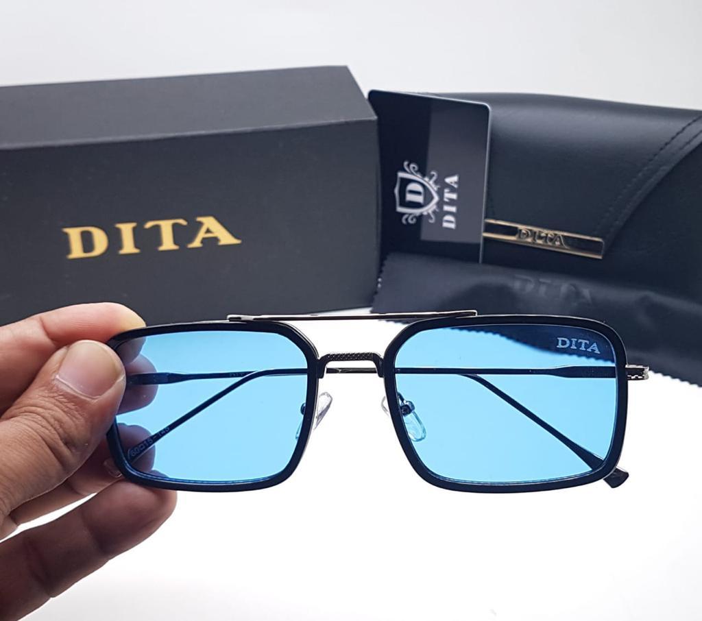 Dita Blue Color Black Frame Glass Man's Women's Sunglass Dt-243 Silver & Black Stick Gift Sunglass