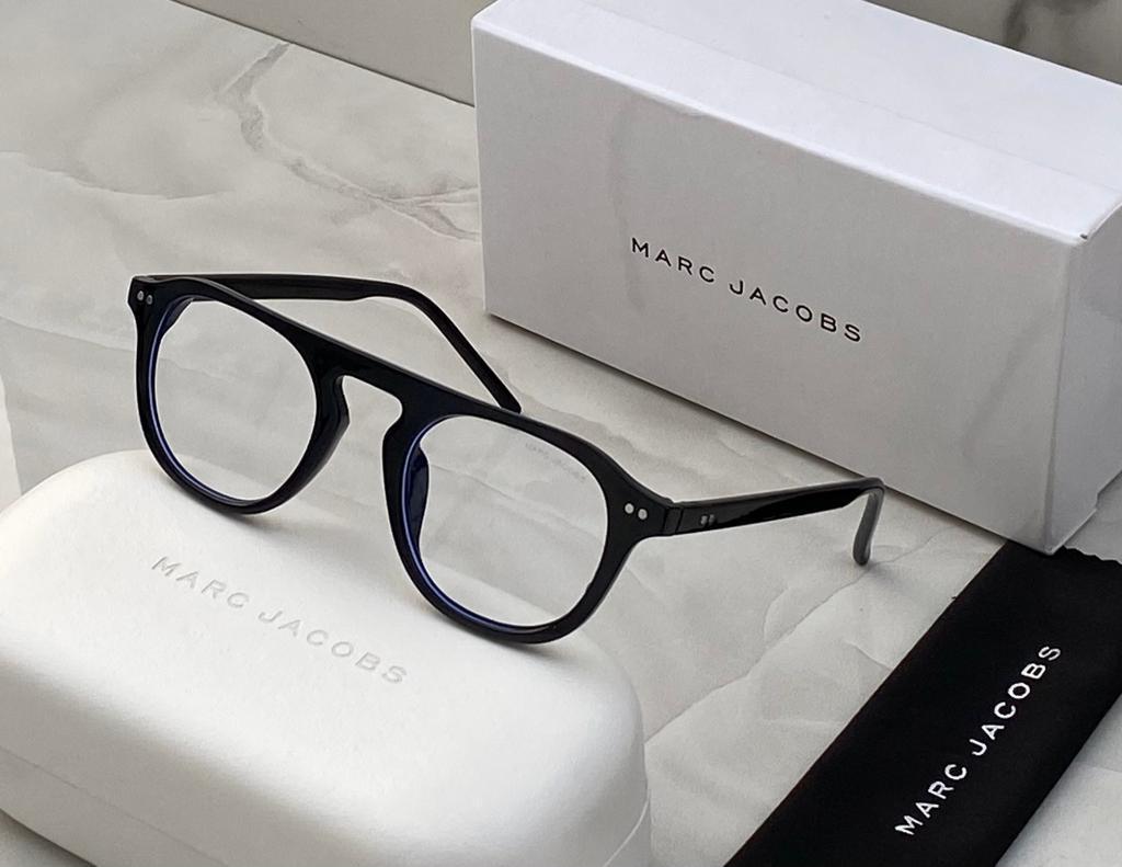 Marc Jacobs Latest Design Heavy Material Transparent Lenses And Black Frame Fancy Look Sunglass For Men's MJ-118