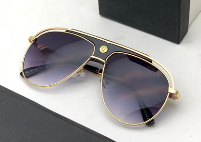 Versace Branded Purple Glass Men's Sunglass For Man Ver-528 Golden Color Stick Gift Sunglass