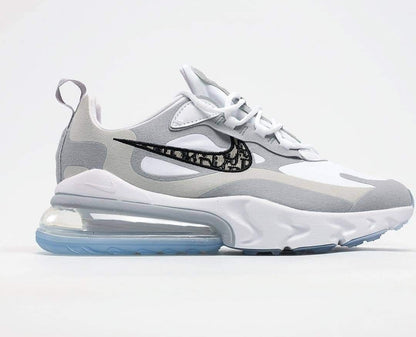 Nike Air Max 270 React Dior Wolf Grey Sail White Shoes For Man And Boys AO4971-800