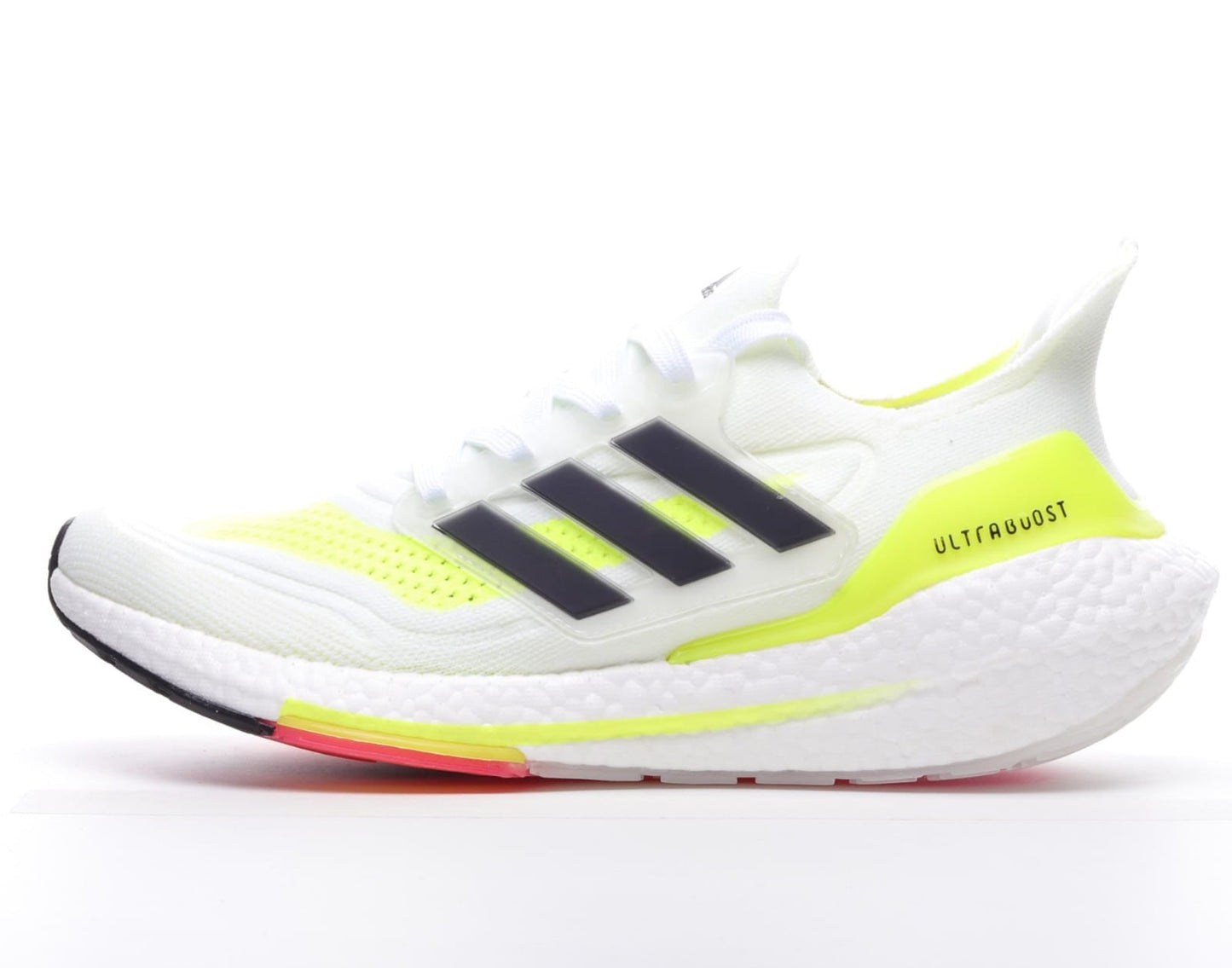 Adidas Ultra Boost 21 White Solar Yellow Shoes For Man And Boys FY0377