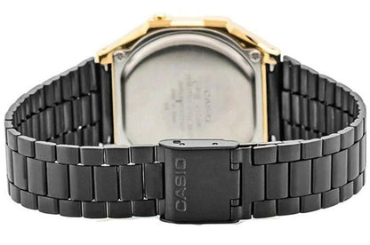 Casio Vintage Classic Digital Watch New Era VT-A170W Black Dial Gold Case And Stainless Steel Strap Watch Design Unisex Retro Vintage Melbourn Best digital Gift Ever