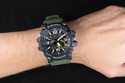 Casio G-shock Mudmaster Analog-Digital Green Black Dial Men's Watch for Man G662 Gshock Compass