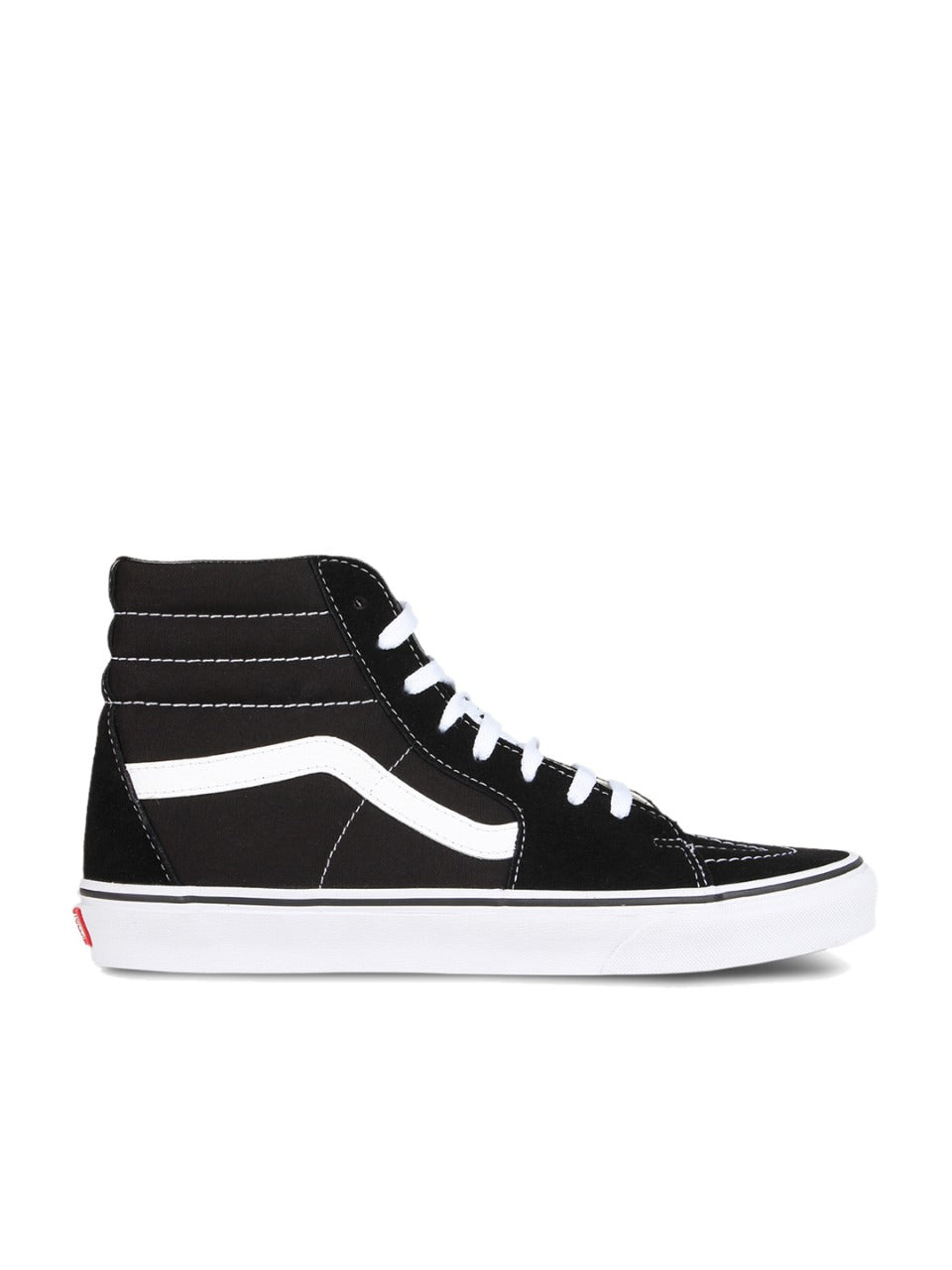Vans Unisex Sk8-Hi Leather Sneakers Black/White For Men's Or Women's
