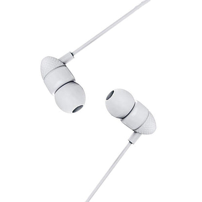 Universal Earphone - Wired Headset For Smart Phones With Crystal Clear Voice And Mic M-520-WHITE