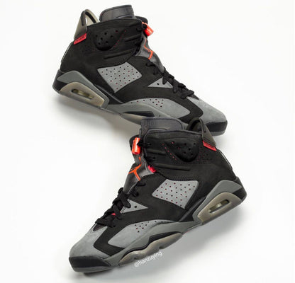 Air Jordan 6 PSG Iron Grey Infrared 23 Black Shoes For Man CK1229-001