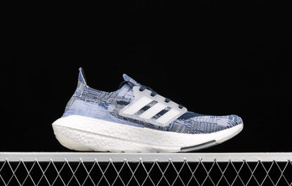 Adidas Ultraboost 21 Primeblue Crew Blue Cloud White Crew Navy Shoes For Men FX7729