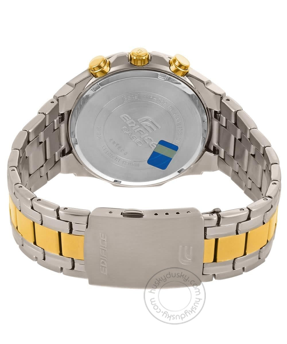 Casio Edifice Chronograph Black Dial Gold Metal Men's Watch EFR 539SG 1AVUDF
