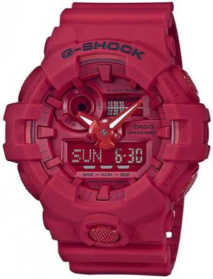 Casio G-Shock Analog Digital Red Belt Men's Watch For Man With Red Dial Gift Watch GA-735C