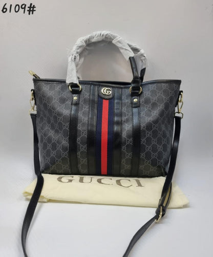 Gucci Trending Tote GG Coated Bag For Women's Or Girls- Best For Travelling And Outdoor Party bag GC-4832-WBG