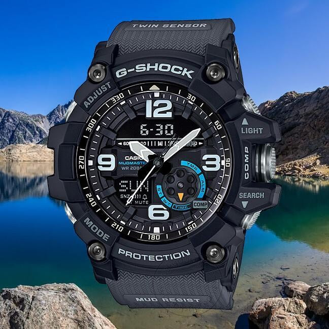 Casio G-Shock Analog Digital Grey Belt Men's Watch For Man GA-1000-1A8 Mud-Resist Multi Color Dial Day And Date Gift Watch Gshock