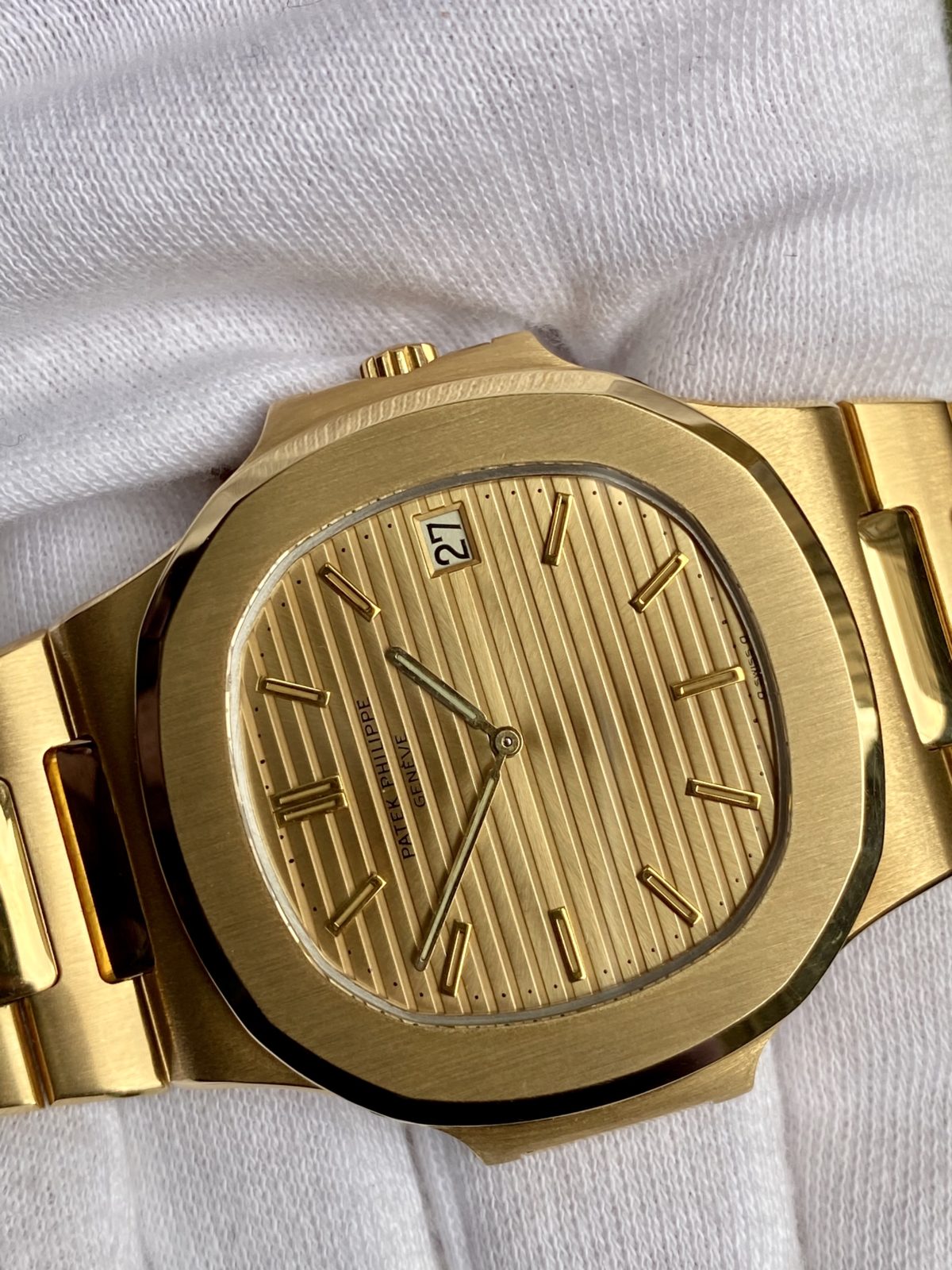 Patek Philippe Nautilus Mad Watch Qurtz Movement Gold Dated Watch For Men's-Best Men's Collection PK-1529210