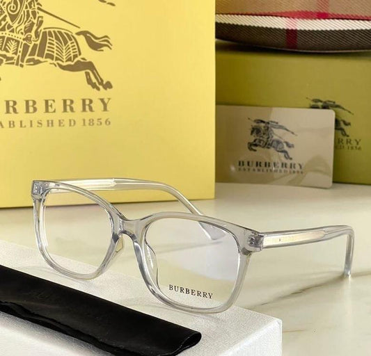 Burberry Branded Transparent Glass With Transparent Stick Women's Or Men's Sunglass For All BB-56439N13 Square Frame Sunglass- Gift Sunglasses